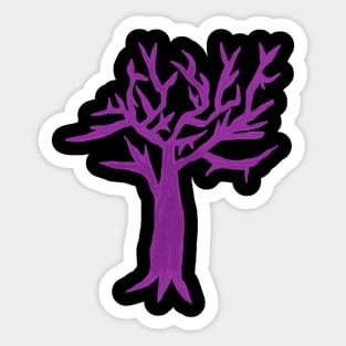 Purpule Tree design Sticker